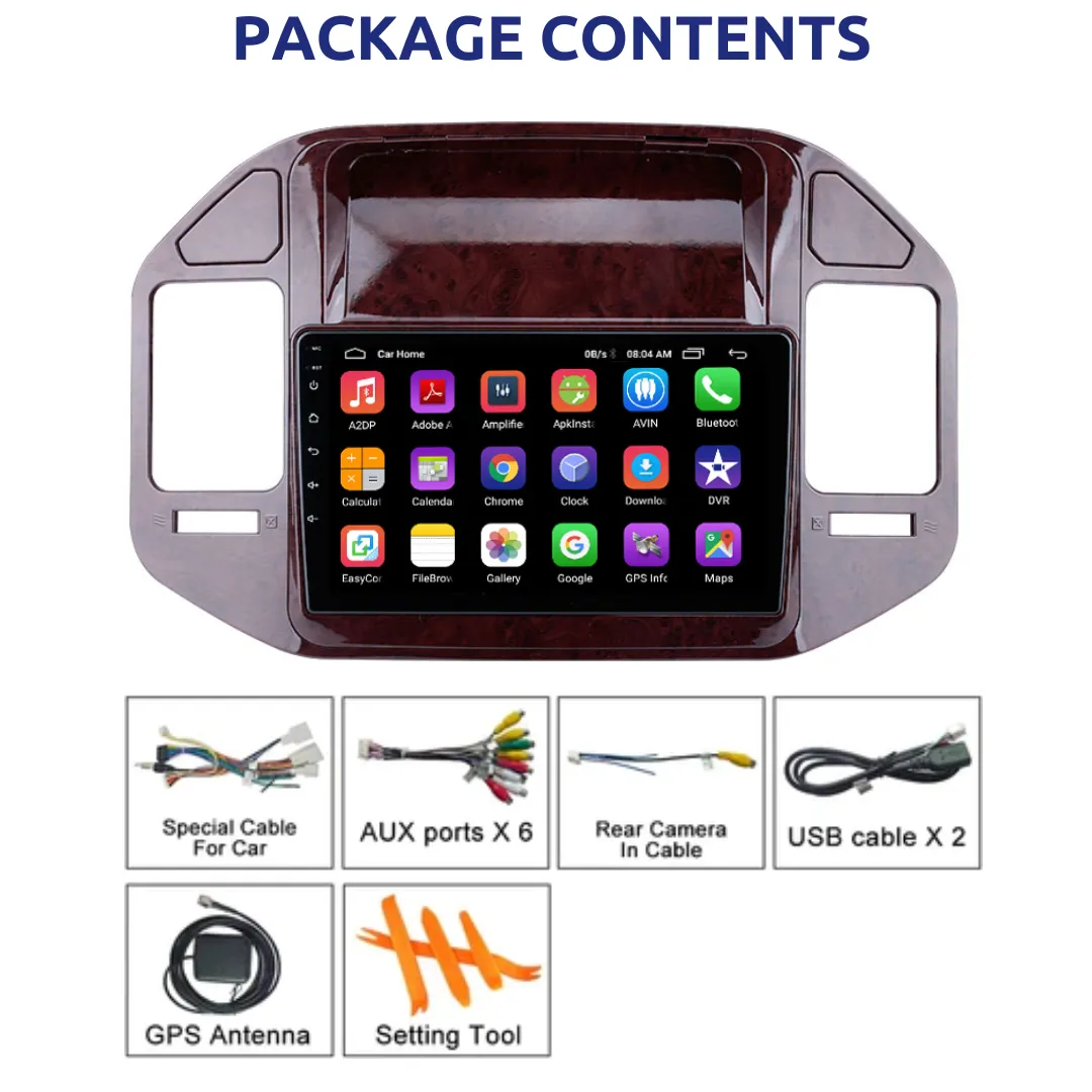 Daiko PRO Car Stereo Carplay Android Auto For Mitsubishi V73 Pajero 2004-2011