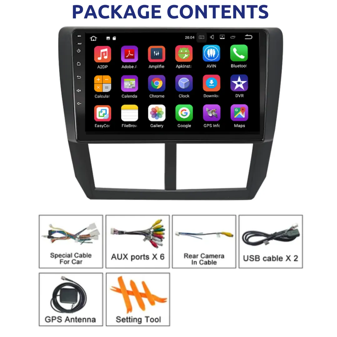 Daiko PRO Car Stereo Carplay Android Auto For Subaru Forester Impreza 07-14