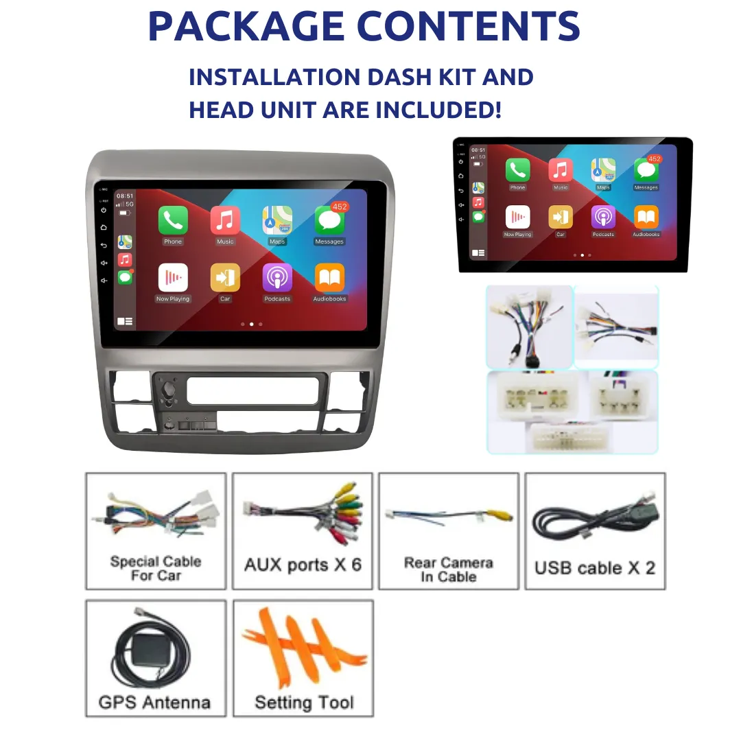 Daiko PRO Car Stereo Carplay Android Auto For Toyota Alphard Vellfire 2005-2008