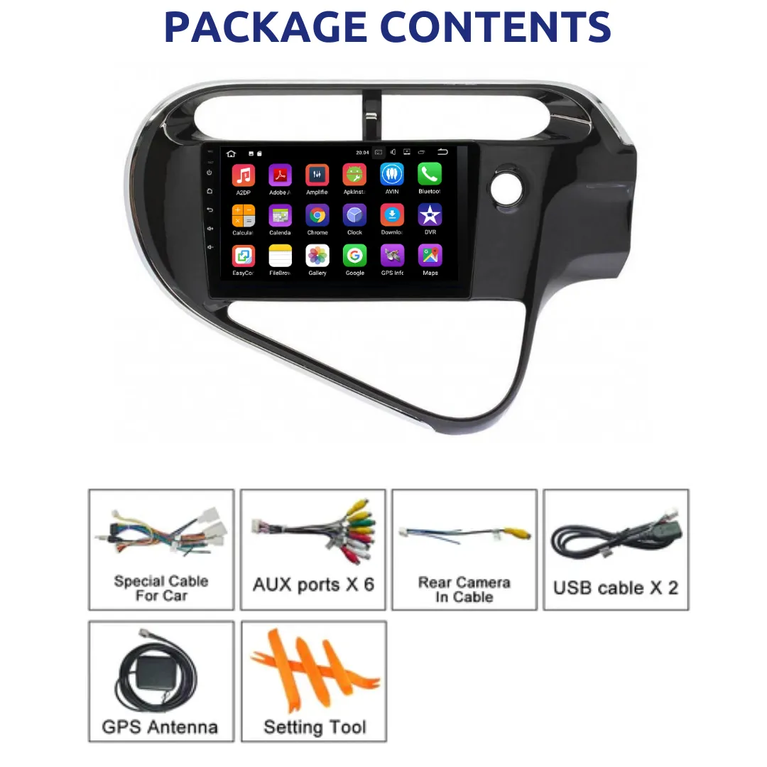Daiko PRO Car Stereo Carplay Android Auto For Toyota Aqua Prius C 2017-2020