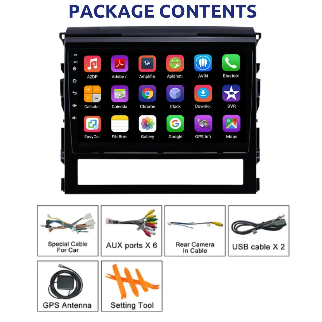 Daiko PRO Car Stereo Carplay Android Auto For Toyota Land Cruiser 2016-2023