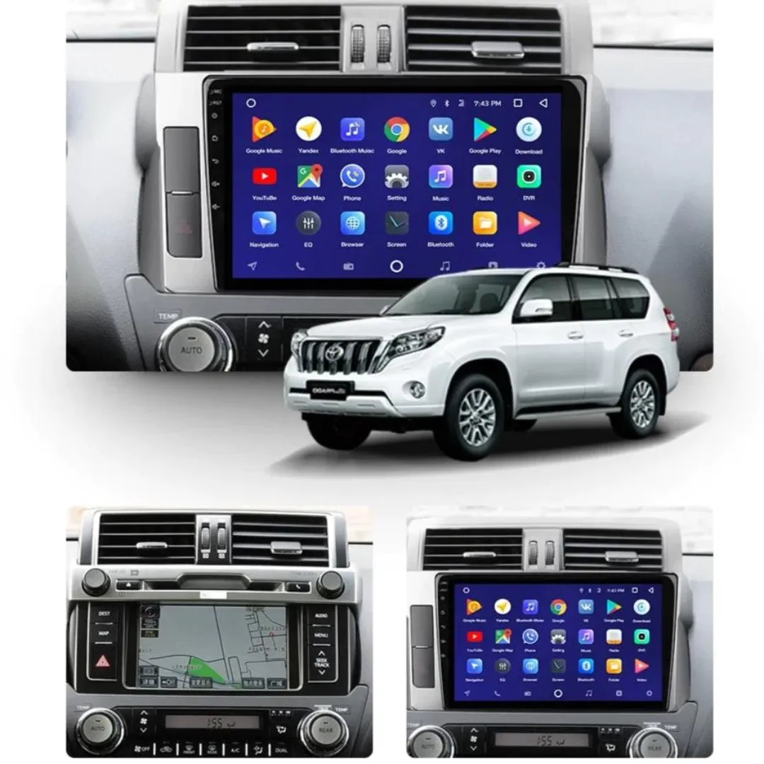 Daiko PRO Car Stereo Carplay Android Auto ForToyota Land Cruiser Prado 2014-2017