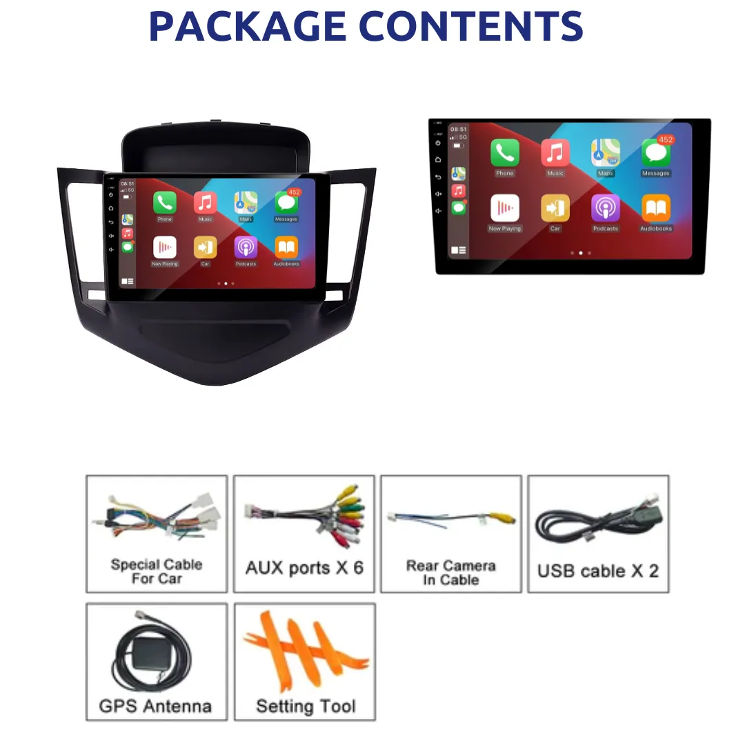 Daiko PRO Car Stereo Wireless Carplay Android Auto For Holden Cruze 2009-2017