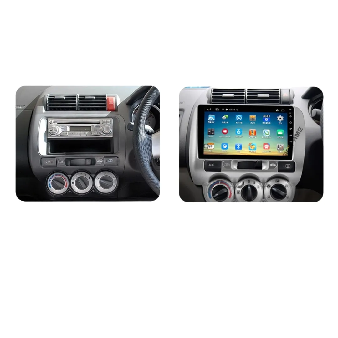 Daiko PRO Car Stereo Wireless Carplay Android Auto For Honda Fit Jazz 2001-2008