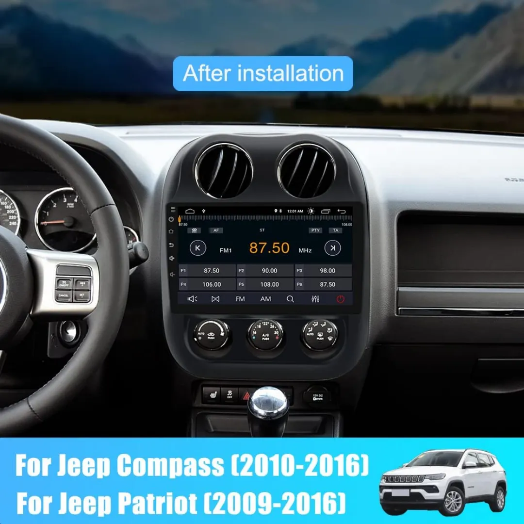 Daiko PRO Car Stereo Wireless Carplay Android Auto For Jeep Compass 2010-2016