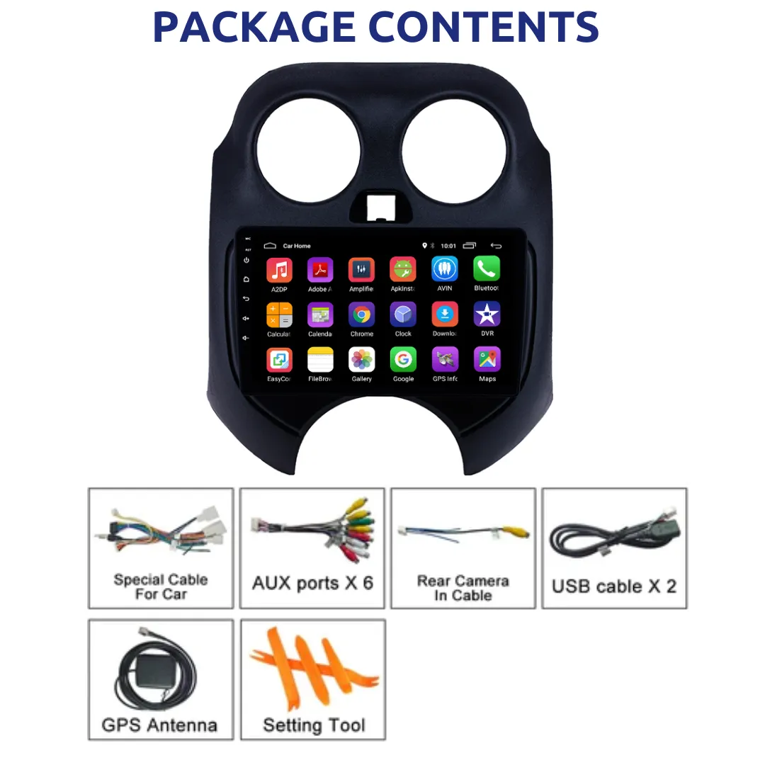 Daiko PRO Car Stereo Wireless Carplay Android Auto For Nissan March 2010-2023