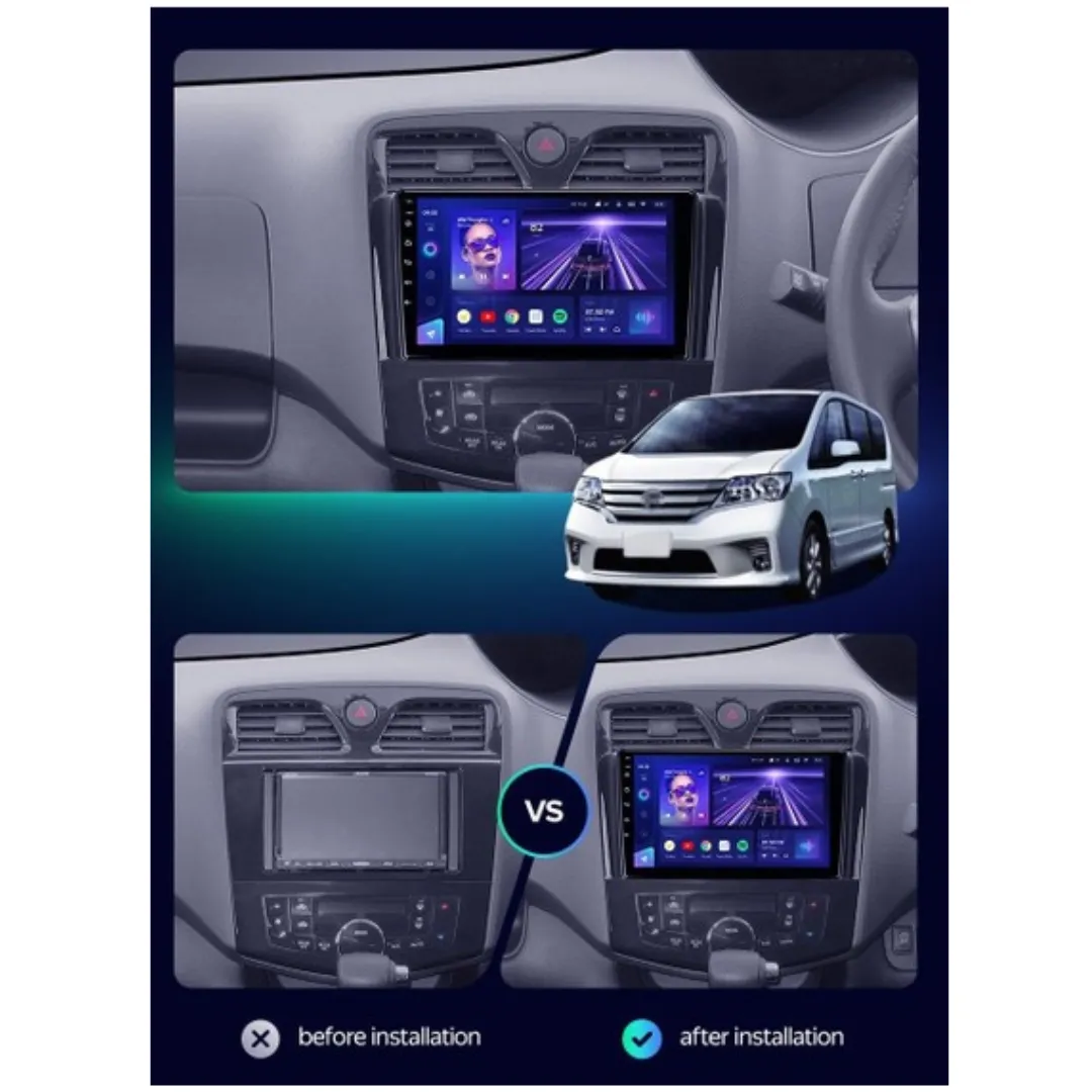 Daiko PRO Car Stereo Wireless Carplay Android Auto For Nissan Serena 2010-16