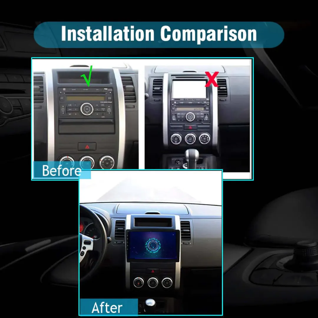 Daiko PRO Car Stereo Wireless Carplay Android Auto For Nissan X-Trail 2008-2012