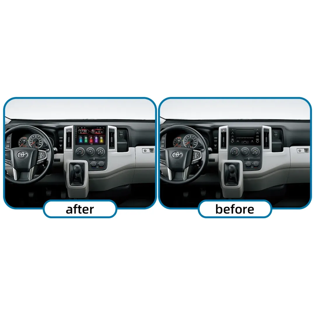 Daiko PRO Car Stereo Wireless Carplay Android Auto For Toyota Hiace 2019-2023