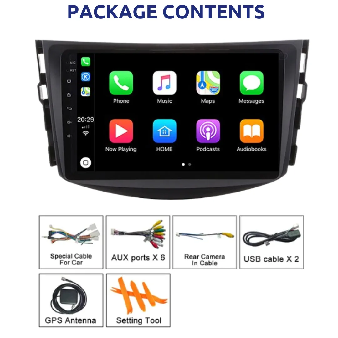 Daiko PRO Car Stereo Wireless Carplay Android Auto For Toyota RAV4 2007-2013