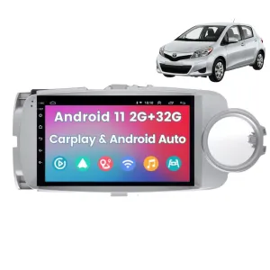 Daiko PRO Car Stereo Wireless Carplay Android Auto For Toyota Vitz Yaris 2011-13
