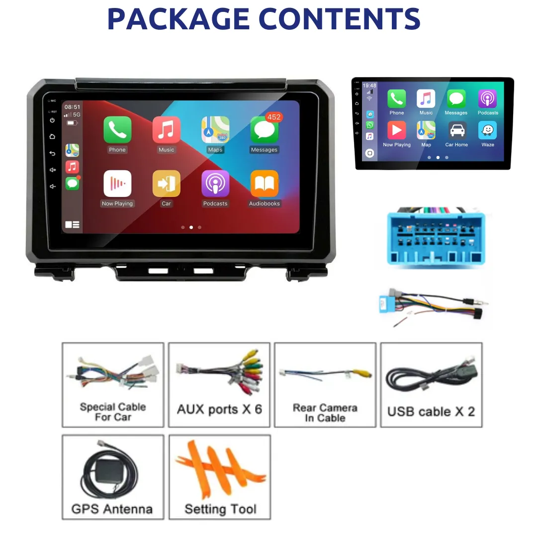 Daiko PRO Multimedia Unit Wireless Carplay Android Auto For Suzuki Jimny 2019