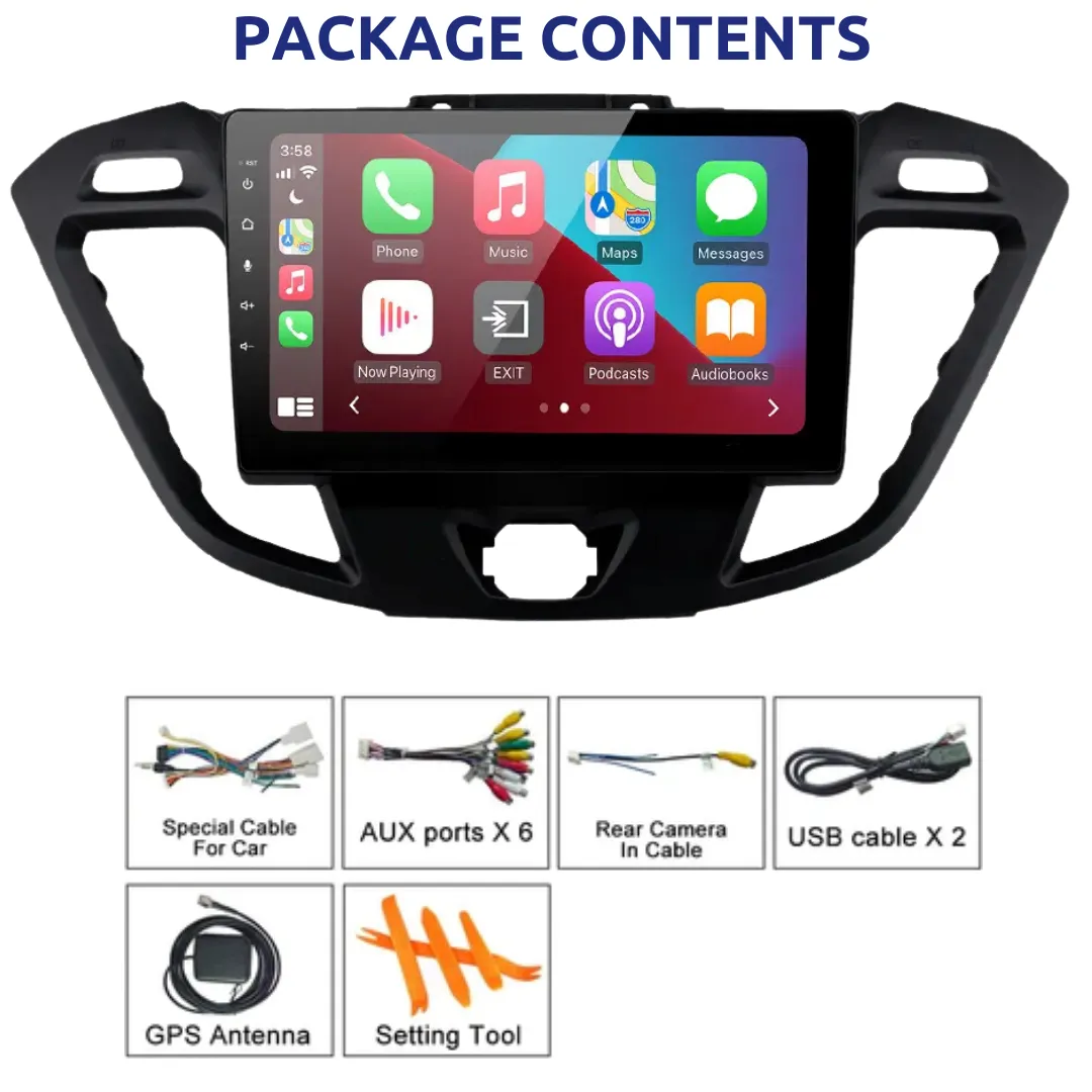 Daiko Ultra Car Stereo Carplay Android Auto For Ford Transit Torneo 2013-2018