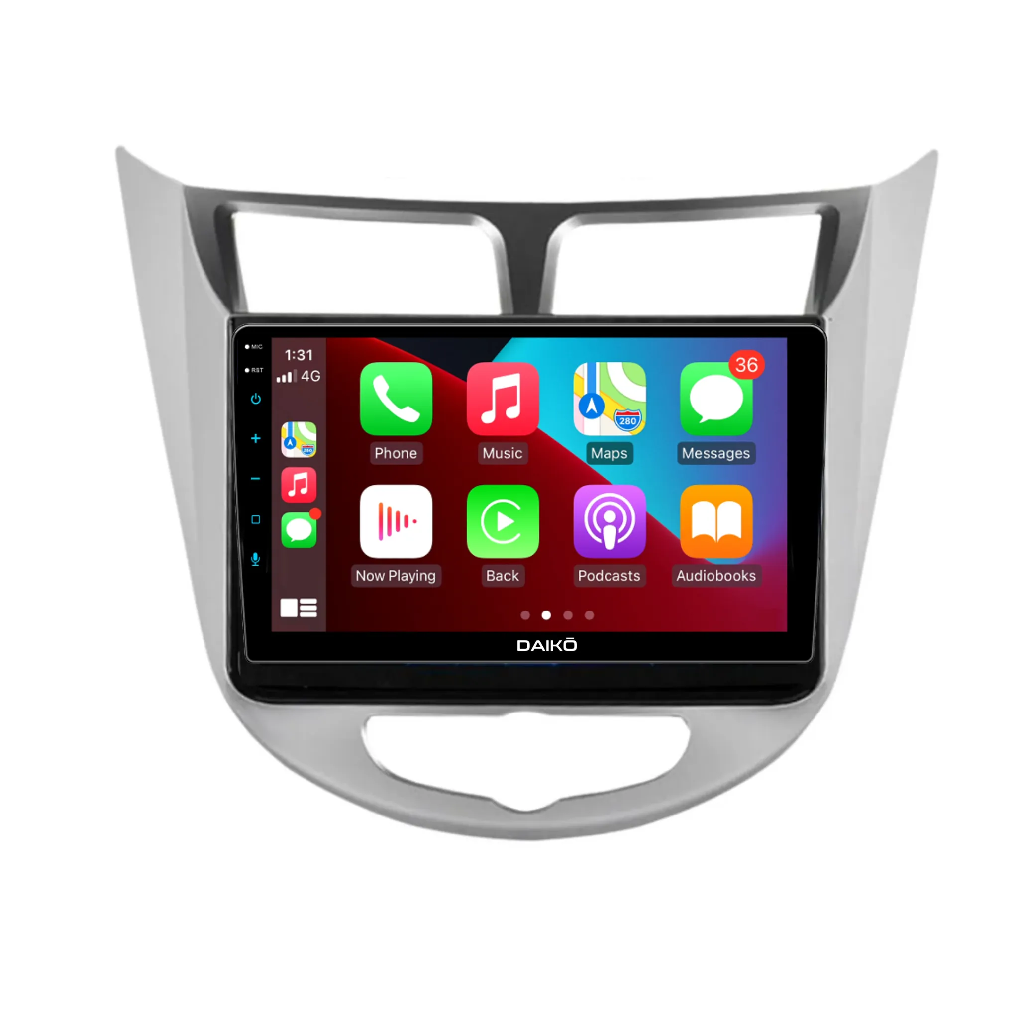 Daiko Ultra Car Stereo Carplay Android Auto For Hyundai Accent 2010-2016
