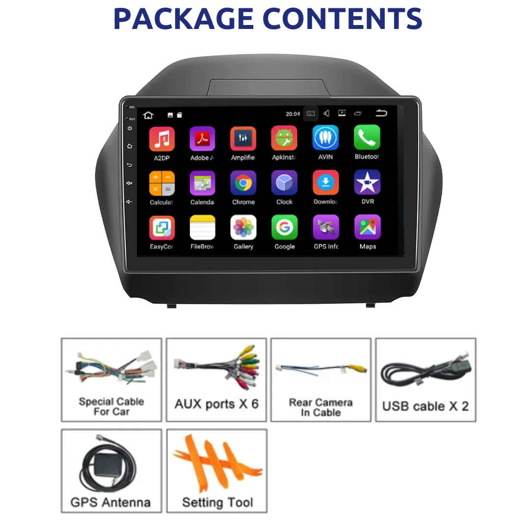Daiko Ultra Car Stereo Carplay Android Auto For Hyundai iX35 Tucson 2010-2015
