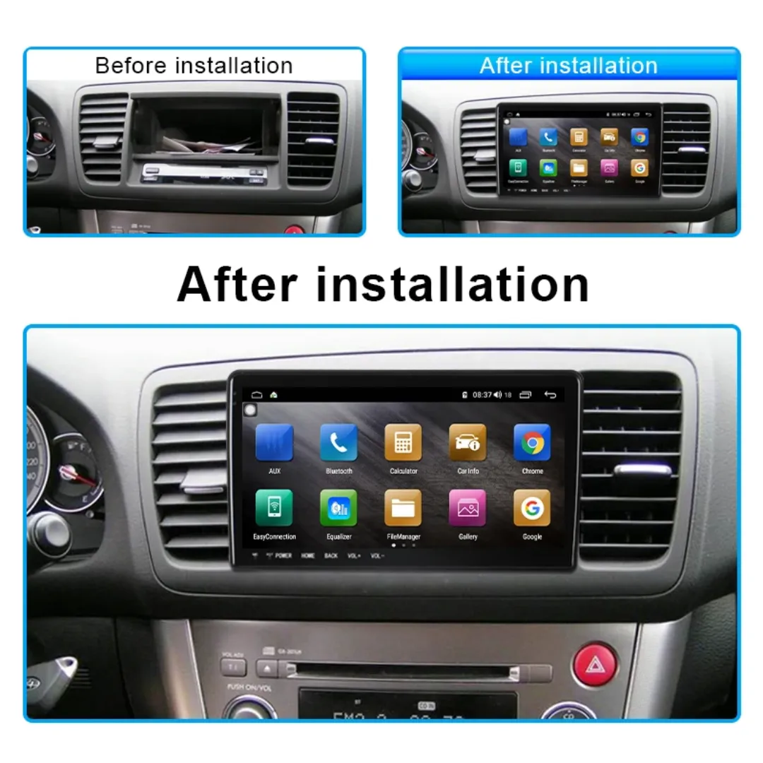 Daiko Ultra Car Stereo Carplay Android Auto For Subaru Outback Legacy 2003-2009