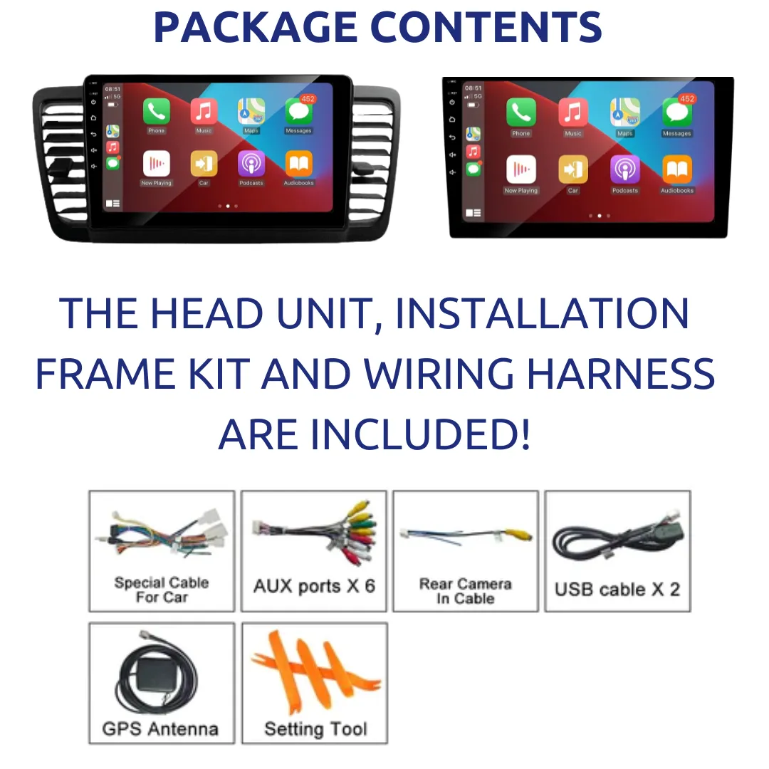 Daiko Ultra Car Stereo Carplay Android Auto For Subaru Outback Legacy 2003-2009