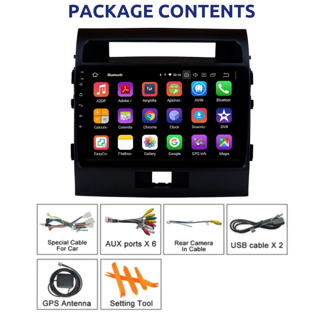 Daiko Ultra Car Stereo Carplay Android Auto For Toyota Land Cruiser 2007-2015