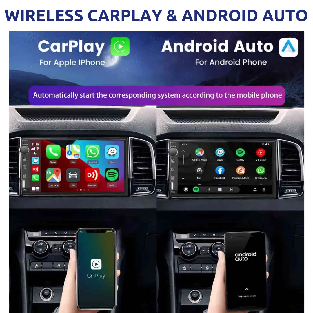 Daiko Ultra Car Stereo Carplay Android Auto For Toyota Land Cruiser Prado 03-09