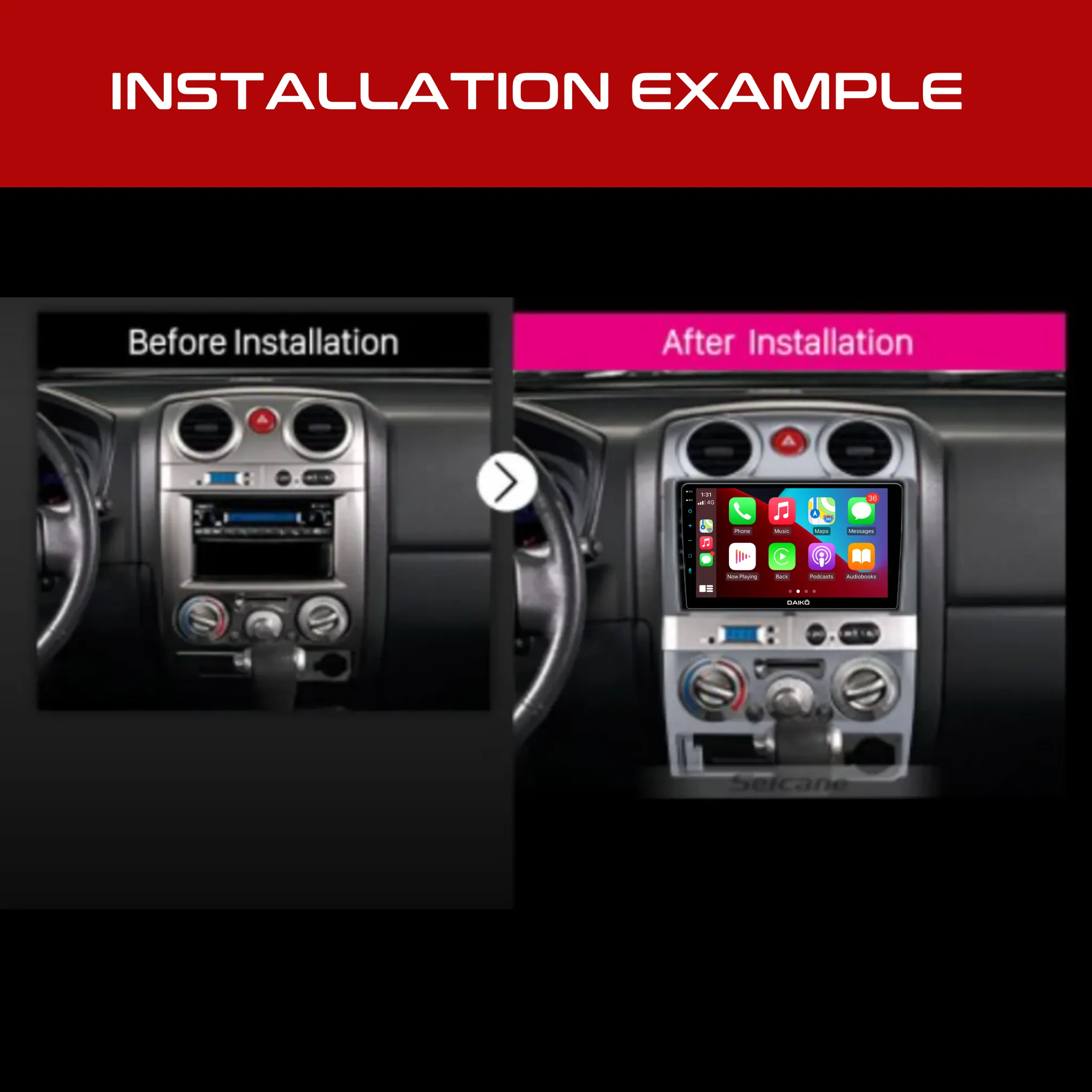 Daiko Ultra Car Stereo Carplay Android Auto Holden Colorado Isuzu D-Max 06-12