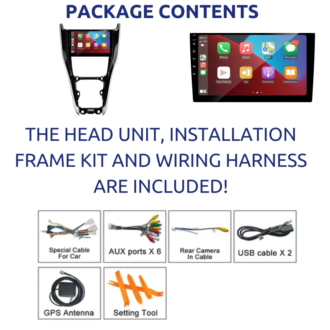 Daiko Ultra Car Stereo For Toyota Harrier 2015-2020 Carplay Android Auto GPS