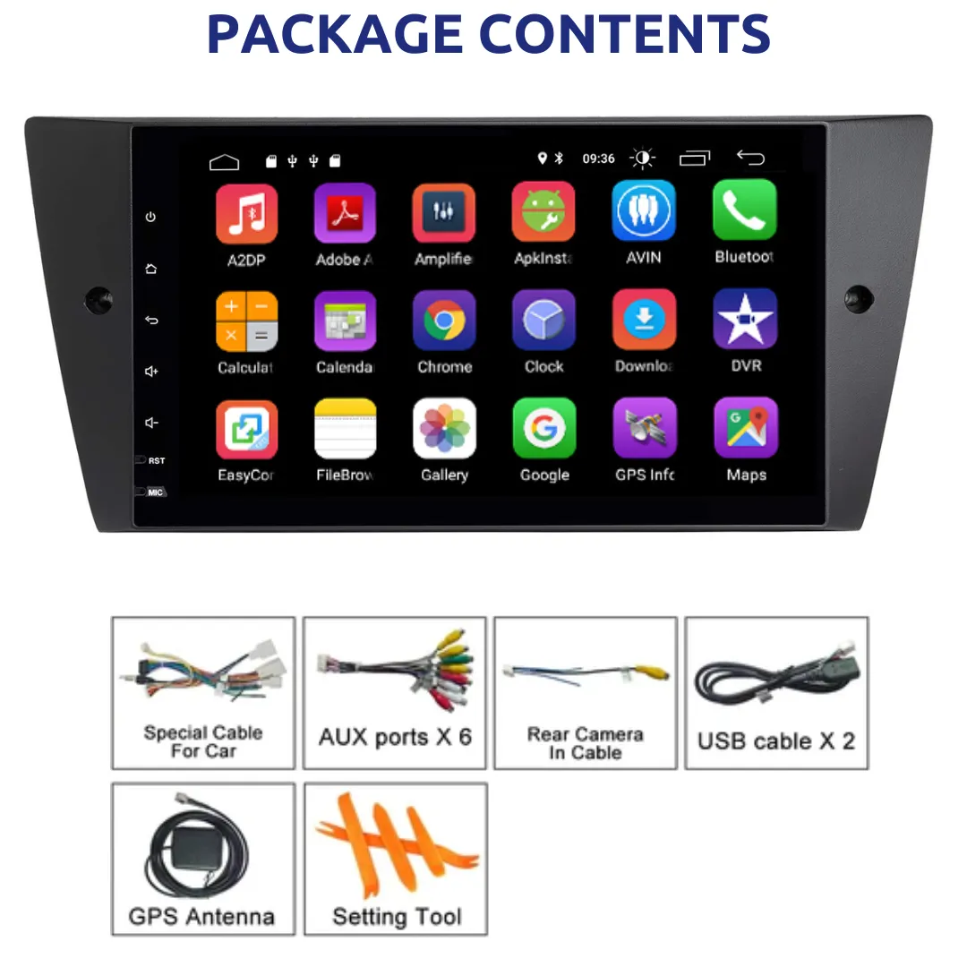 Daiko Ultra Car Stereo Wireless Carplay Android Auto For BMW 3 E90 2005-2012