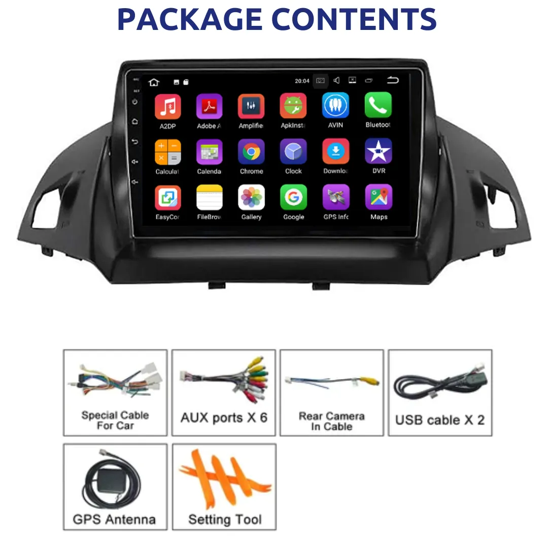 Daiko Ultra Car Stereo Wireless Carplay Android Auto For Ford Kuga 2013-2018