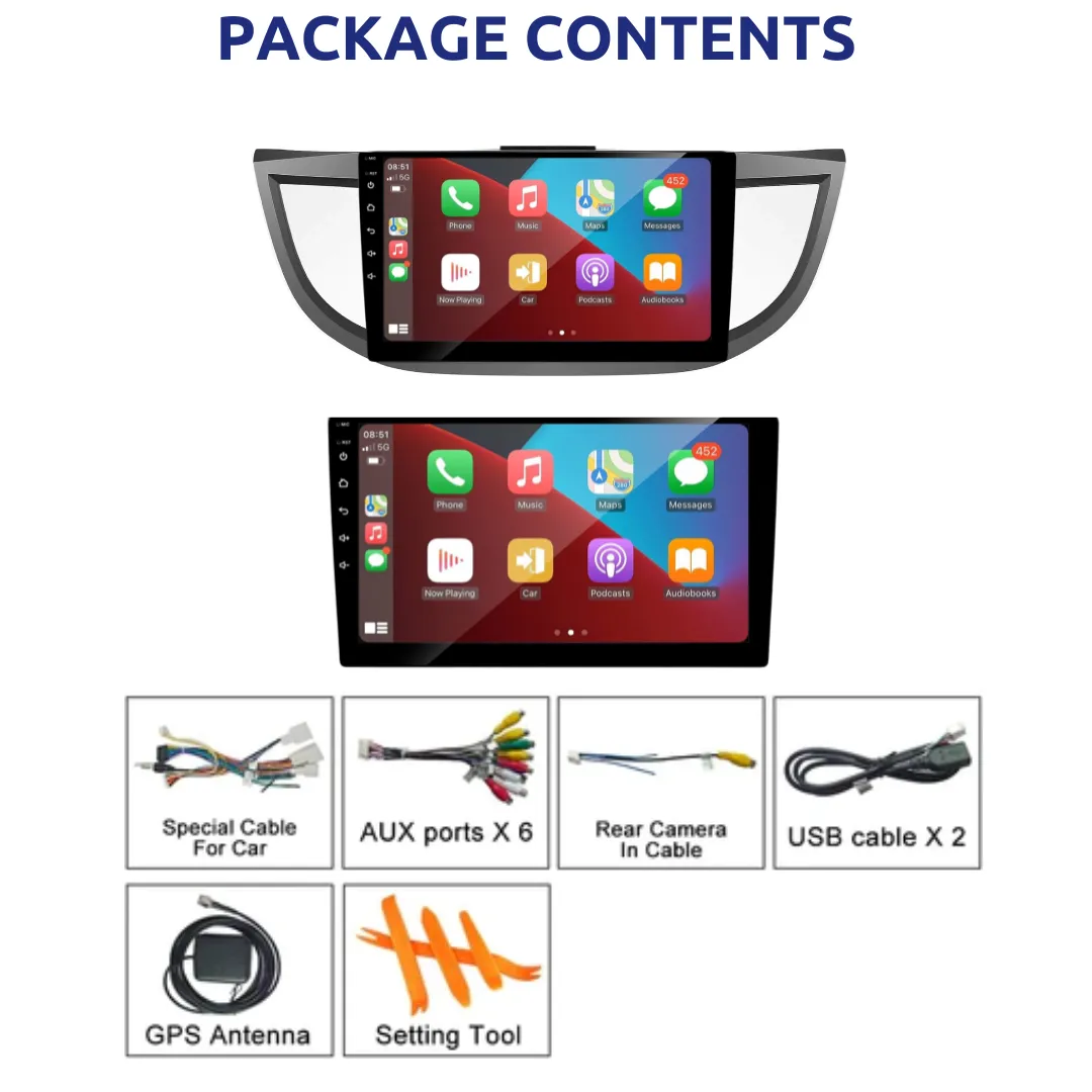 Daiko Ultra Car Stereo Wireless Carplay Android Auto For Honda CR-V 2012-2017