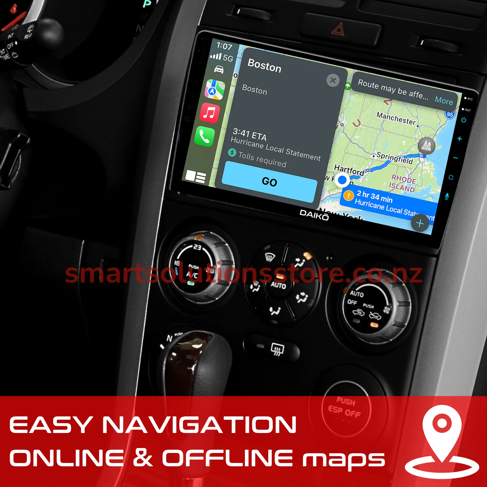 Daiko Ultra Car Stereo Wireless Carplay Android Auto For Lexus IS250 2005-12
