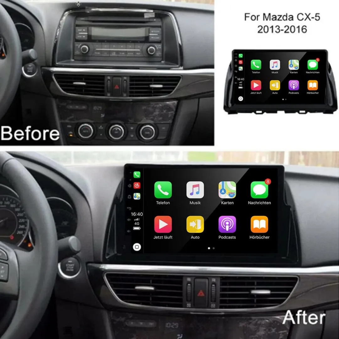 Daiko Ultra Car Stereo Wireless Carplay Android Auto For Mazda CX-5 2012-2016