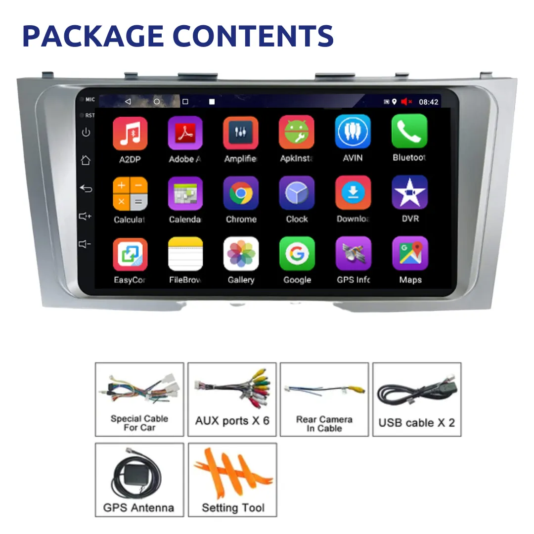 Daiko Ultra Car Stereo Wireless Carplay Android Auto For Toyota Camry 2007-2011