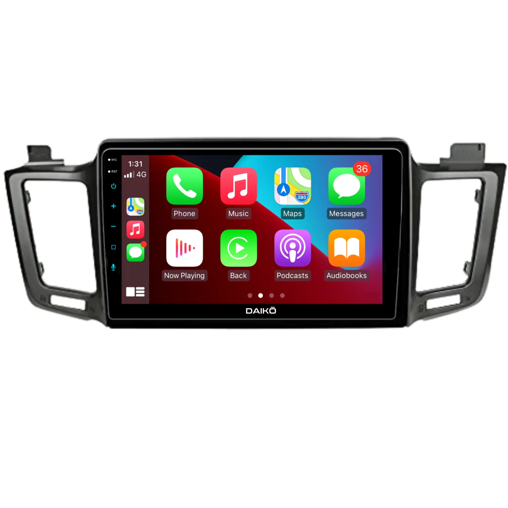 Daiko Ultra Car Stereo Wireless Carplay Android Auto For Toyota Rav4 2013-2017