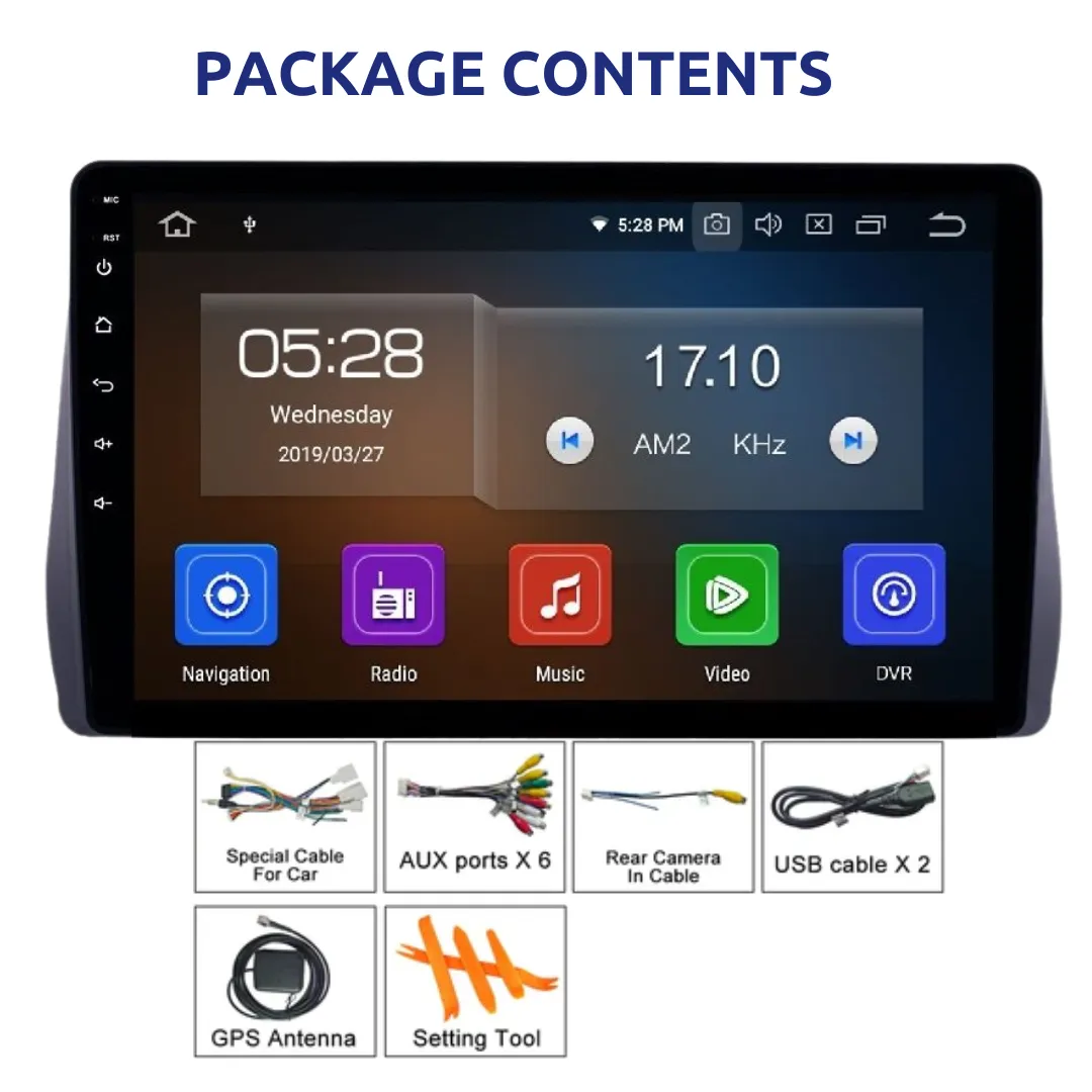 Daiko Ultra Car Stereo Wireless Carplay Android Auto For Toyota Wish 2009-2017