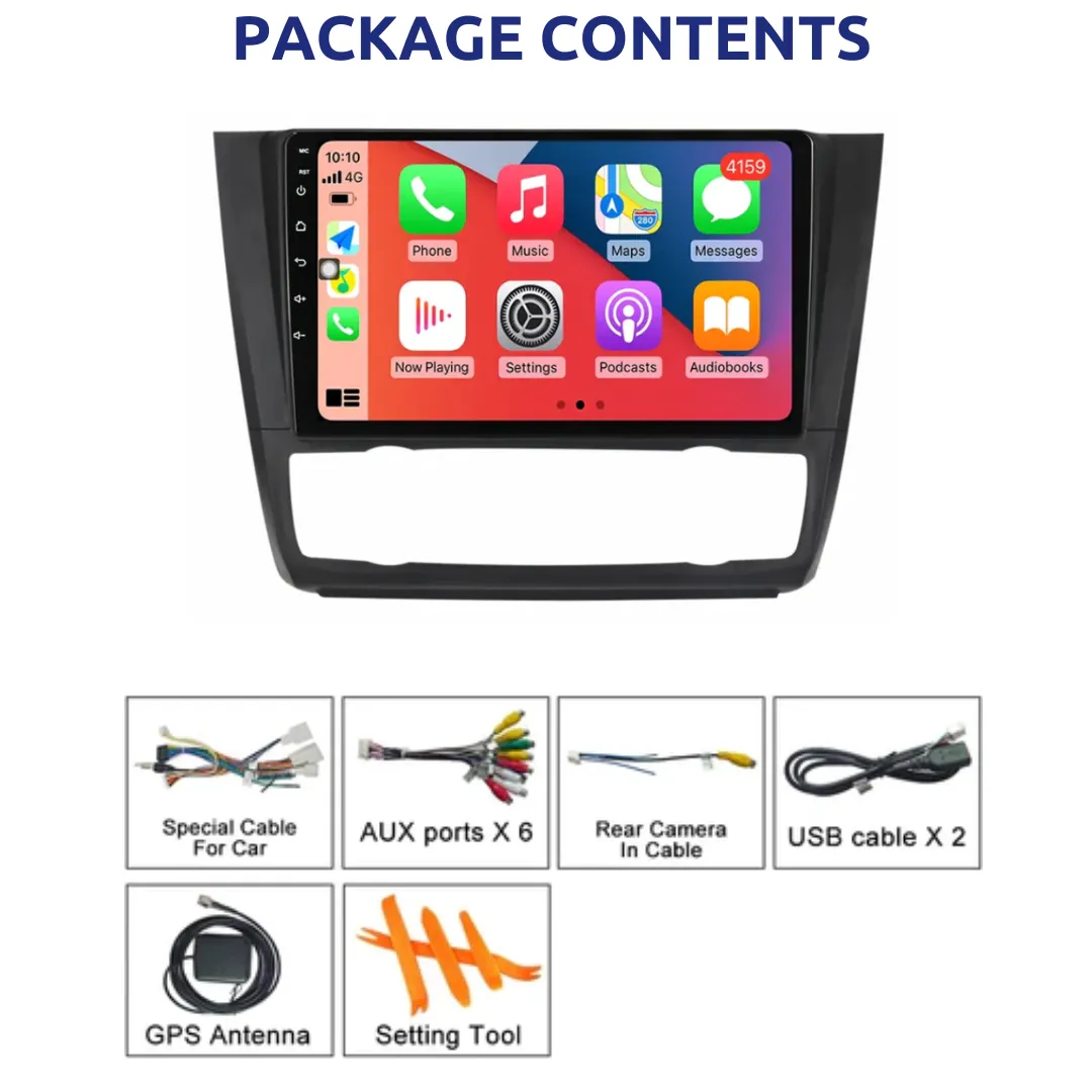 Daiko X Car Stereo Carplay Android Auto For BMW 1-Series E81 E82 E87 E88