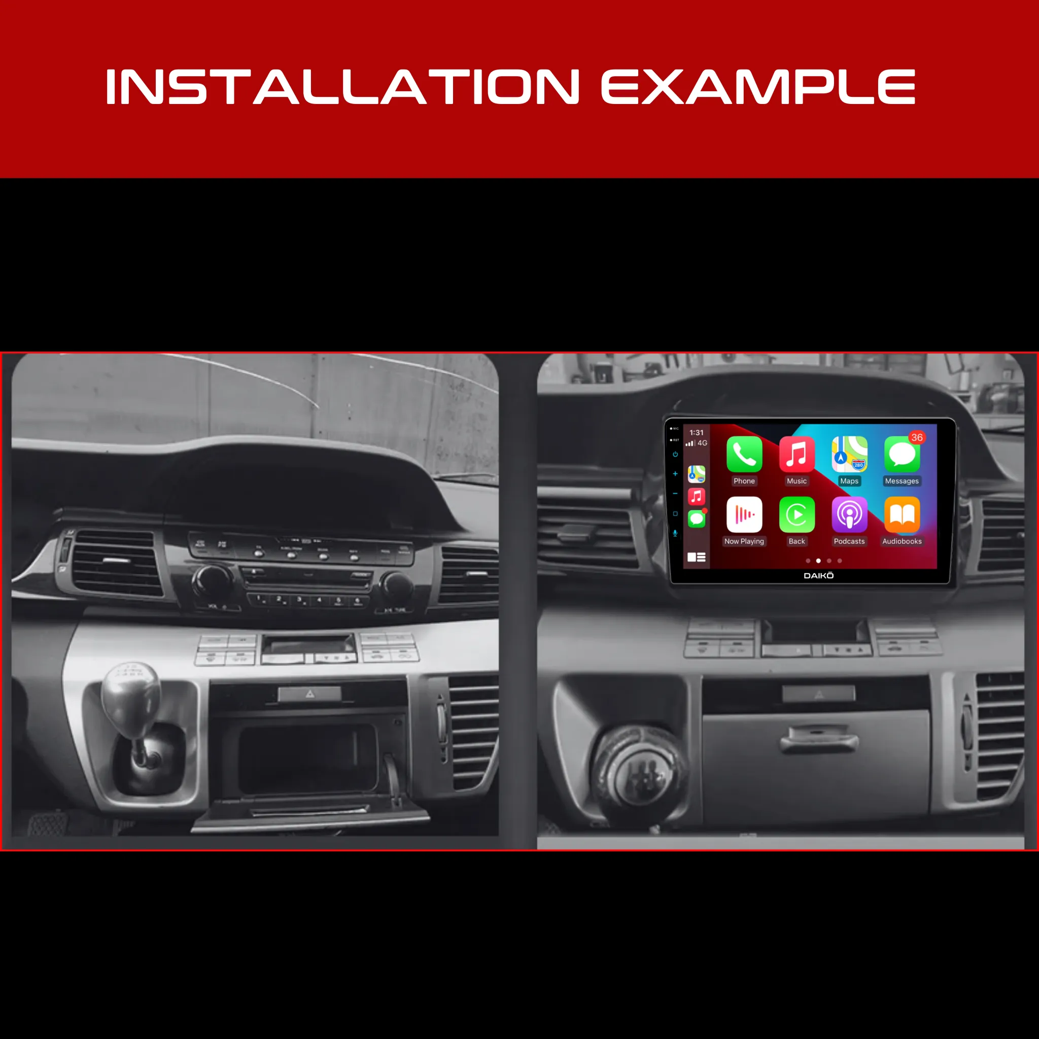 Daiko X Car Stereo Carplay Android Auto For Honda Edix 2004-2009  10.1Inch
