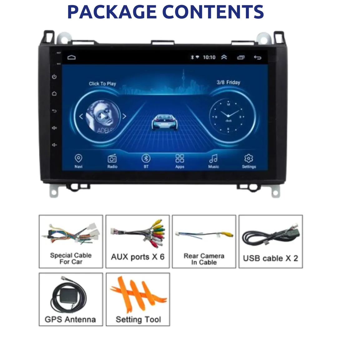 Daiko X Car Stereo Carplay Android Auto For Mercedes Benz B200 Vito Viano
