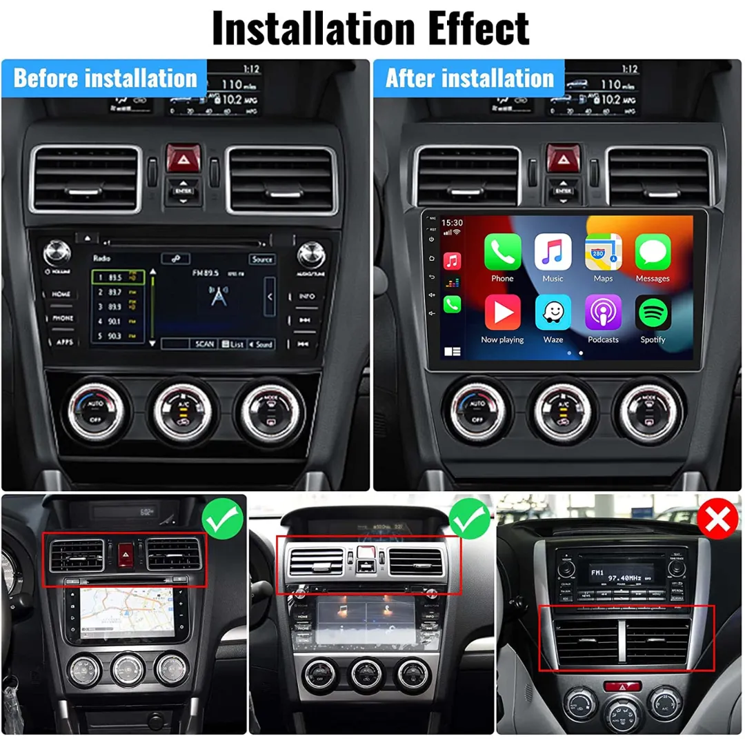 Daiko X Car Stereo Carplay Android Auto For Subaru Forester Impreza XV '13-18