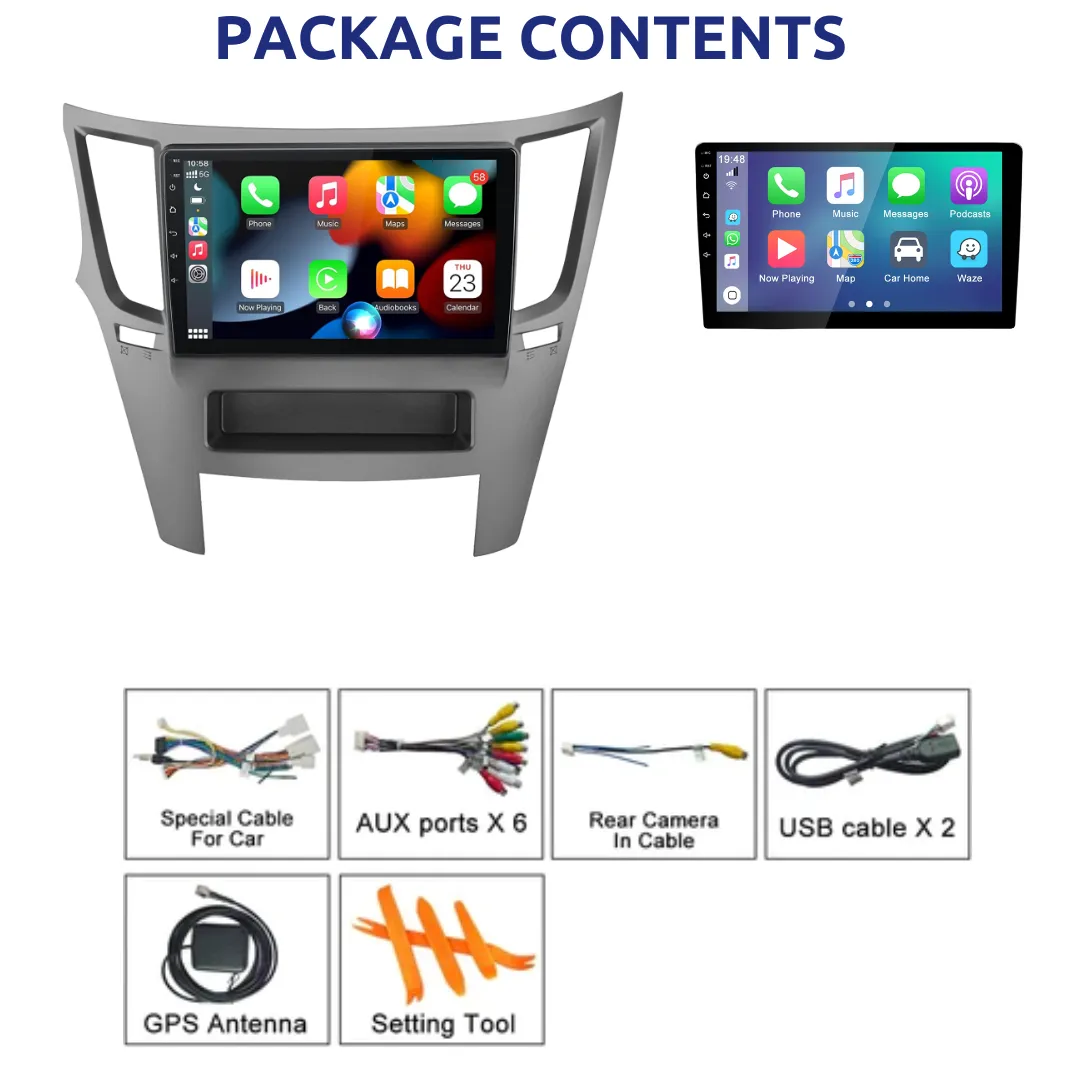 Daiko X Car Stereo Carplay Android Auto For Subaru Outback Legacy 2009-2014