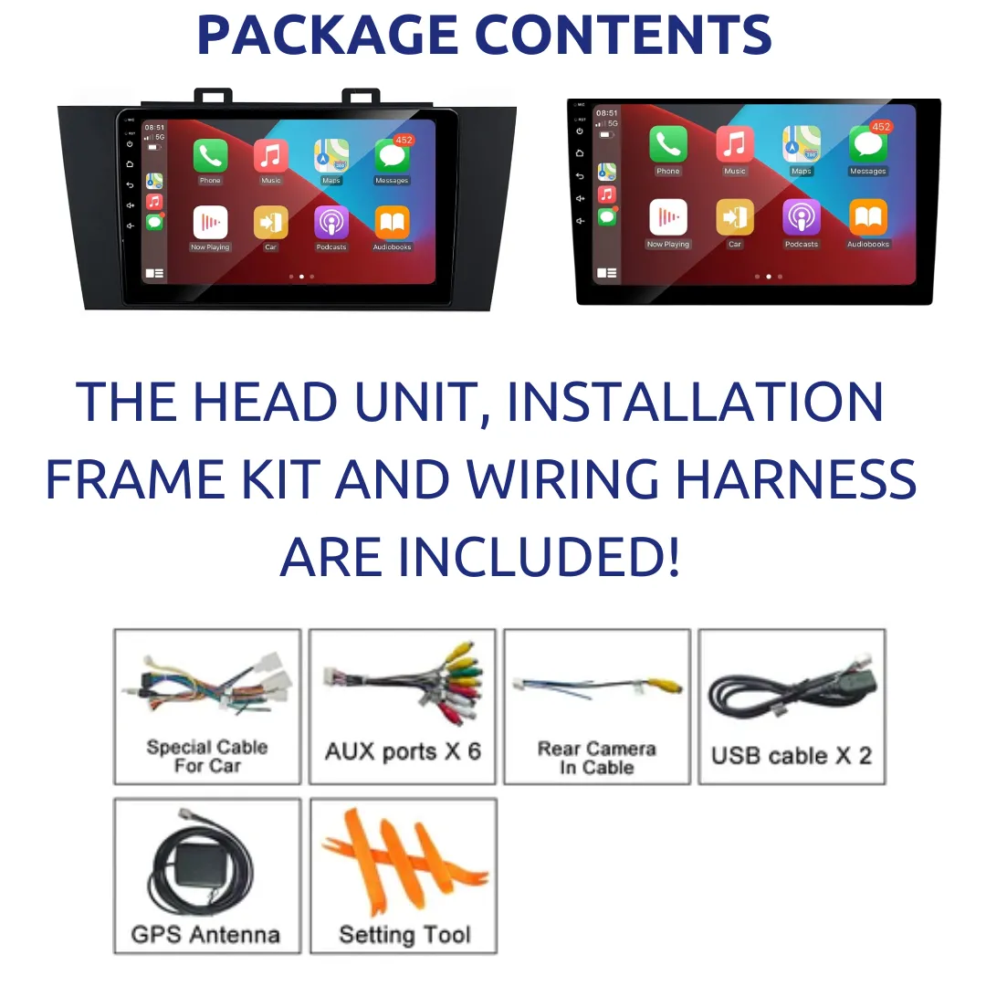 Daiko X Car Stereo Carplay Android Auto For Subaru Outback Legacy 2014-2019