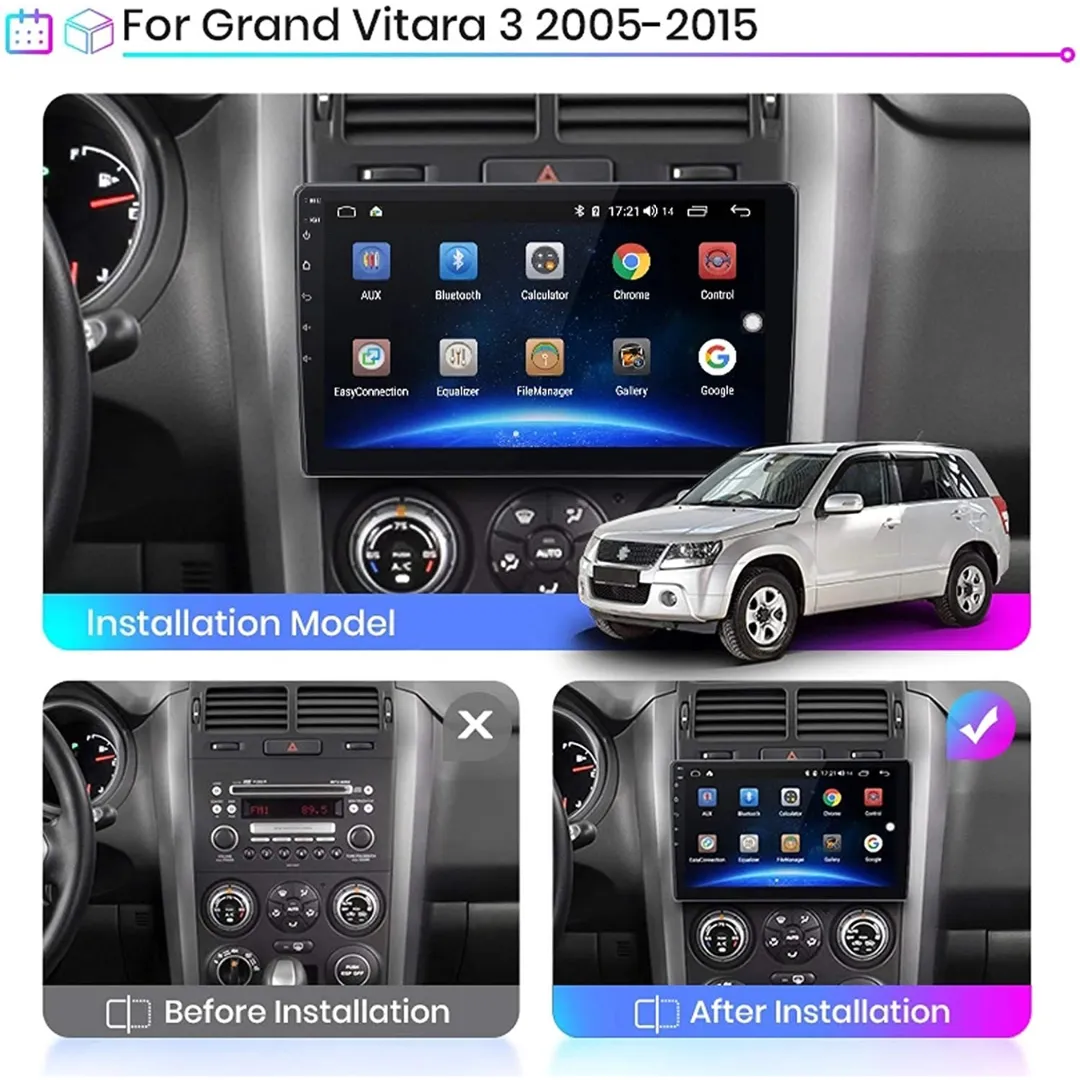 Daiko X Car Stereo Carplay Android Auto For Suzuki Grand Vitara 2005-2015