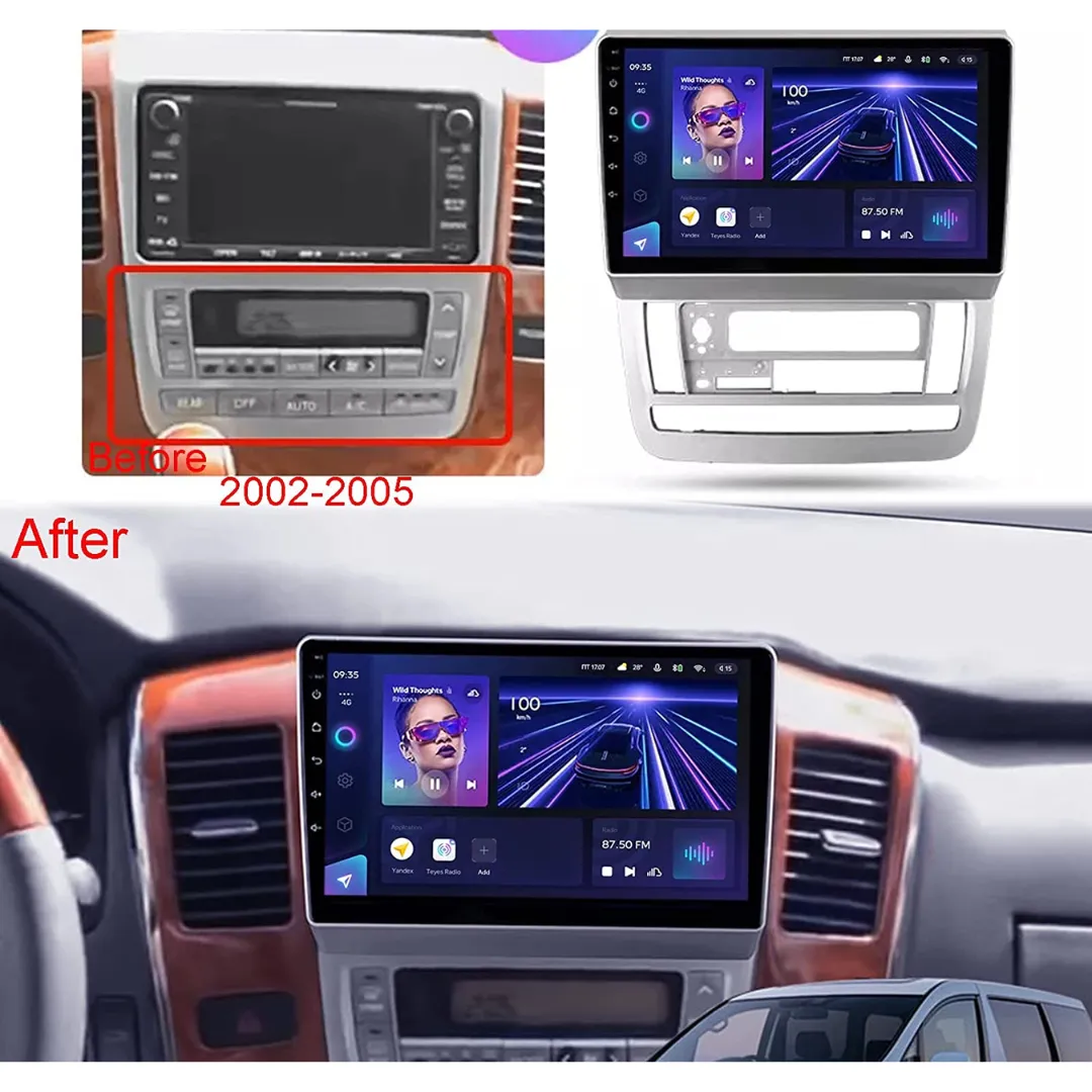 Daiko X Car Stereo Carplay Android Auto For Toyota Alphard Vellfire 2002-2005