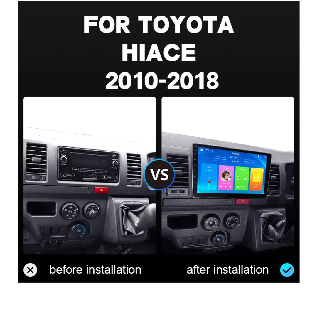 Daiko X Car Stereo Carplay Android Auto For Toyota Hiace Non-Jumbo 2005-18