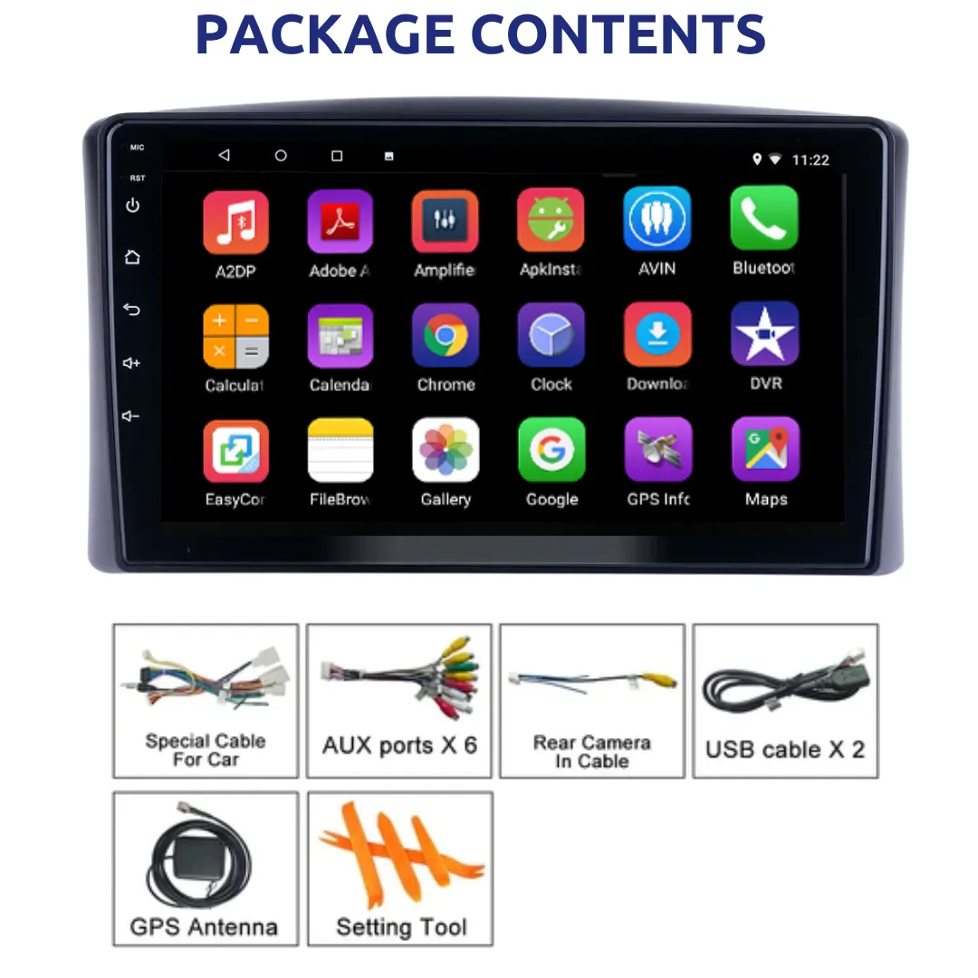 Daiko X Car Stereo Carplay Android Auto For Toyota Landcruiser J100 1998-02