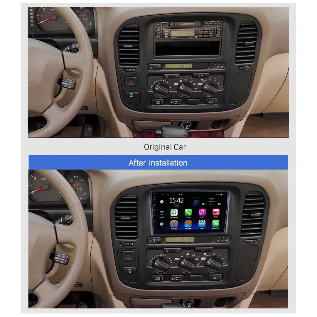 Daiko X Car Stereo Carplay Android Auto For Toyota Landcruiser J100 1998-02