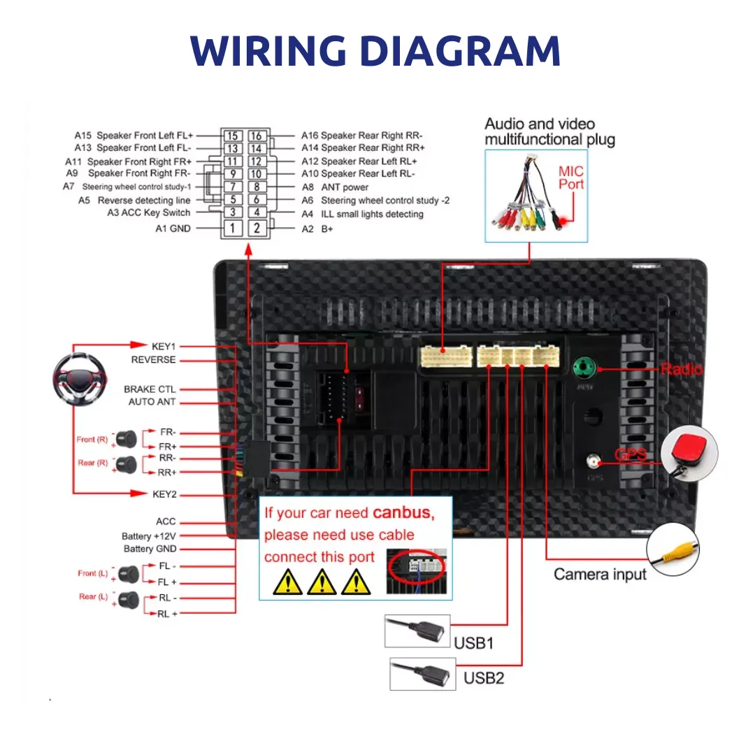 Daiko X Car Stereo Wireless Carplay Android Auto For Honda Fit Jazz 2013-2020
