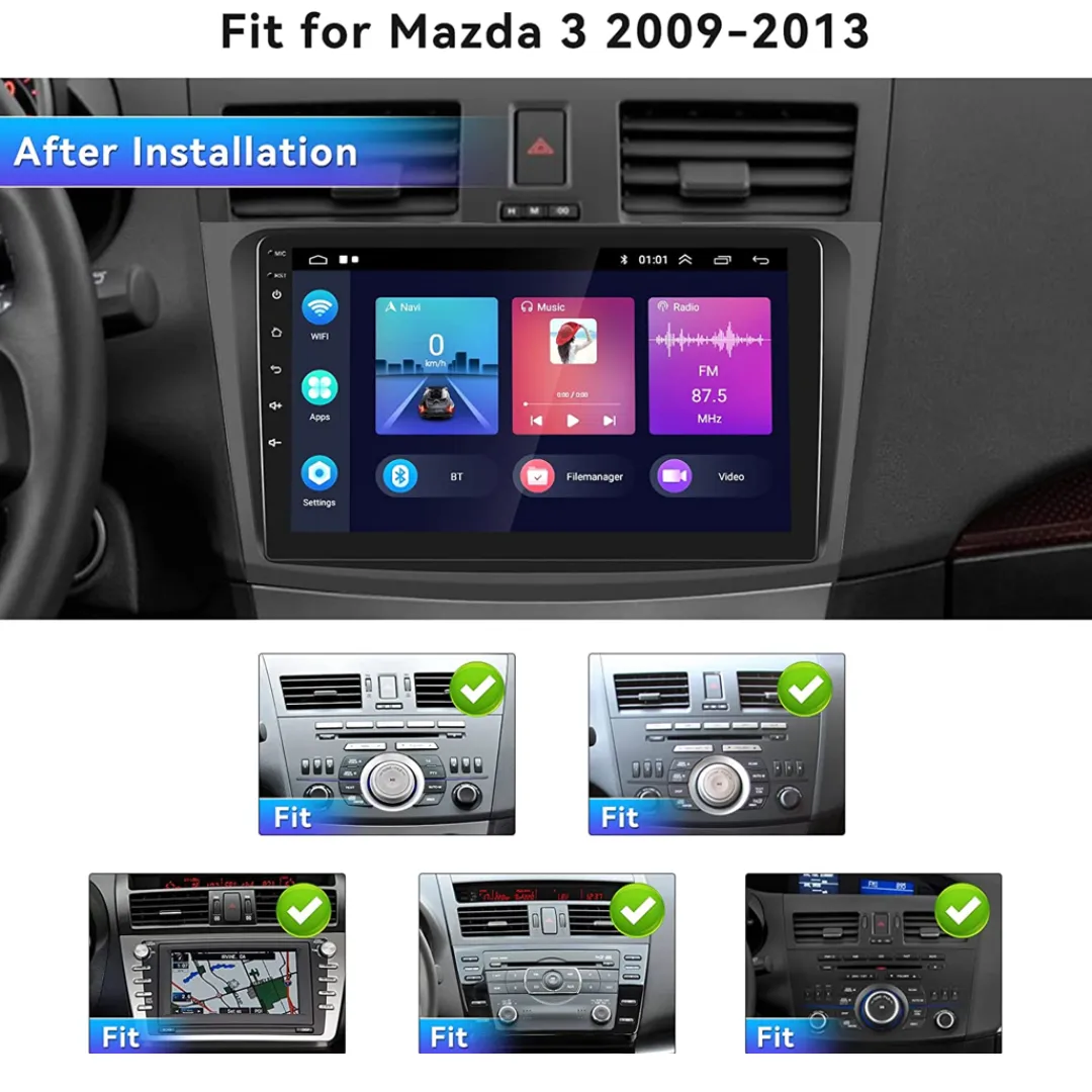 Daiko X Car Stereo Wireless Carplay Android Auto For Mazda 3 Axela 2010-2013