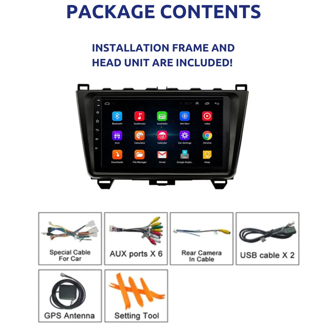 Daiko X Car Stereo Wireless Carplay Android Auto For Mazda 6 Atenza 2006-2012