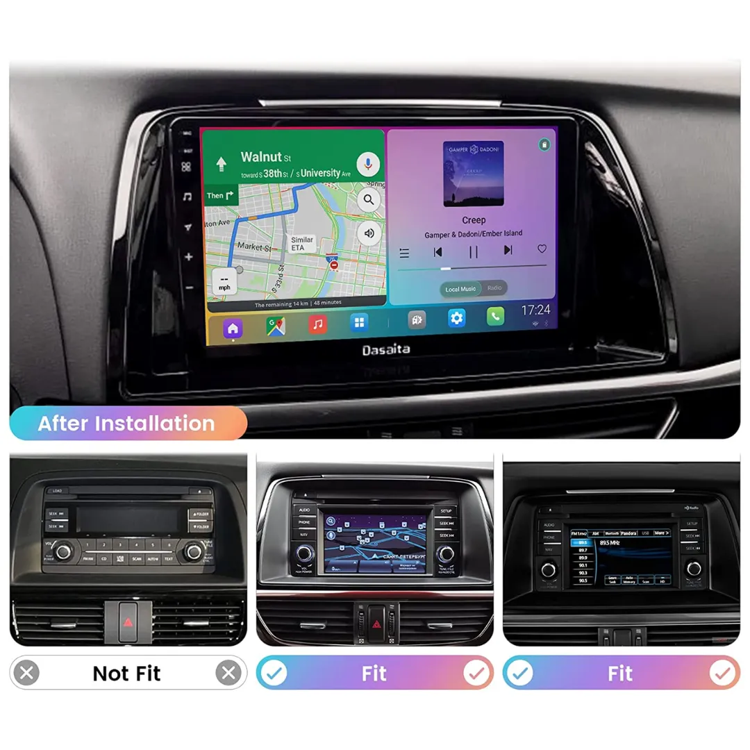 Daiko X Car Stereo Wireless Carplay Android Auto For Mazda 6 Atenza 2011-2017