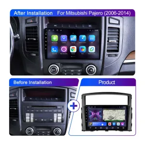 Daiko X Car Stereo Wireless Carplay Android Auto For Mitsubishi Pajero 2006-2014