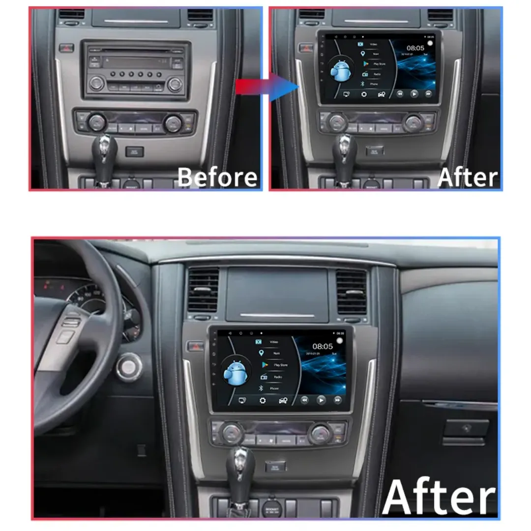 Daiko X Car Stereo Wireless Carplay Android Auto For Nissan Patrol 2015-2023
